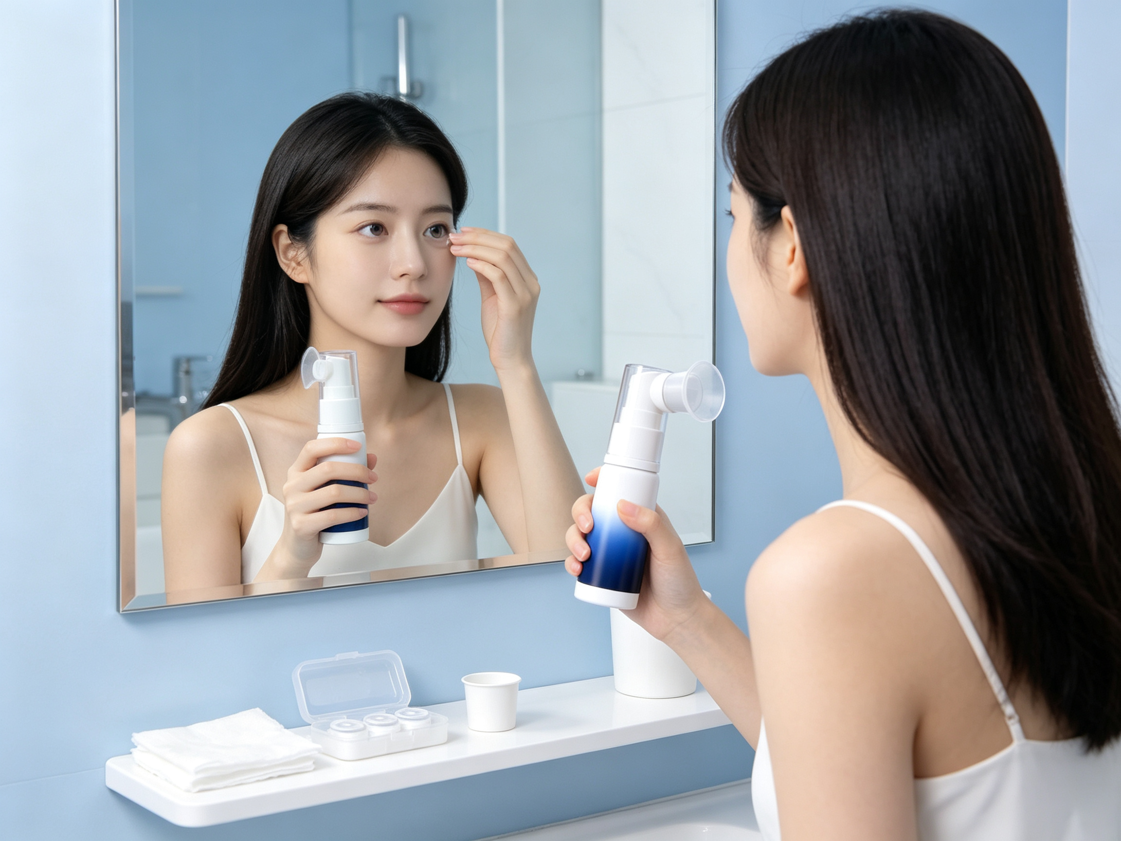 美业导购美瞳佩戴案例